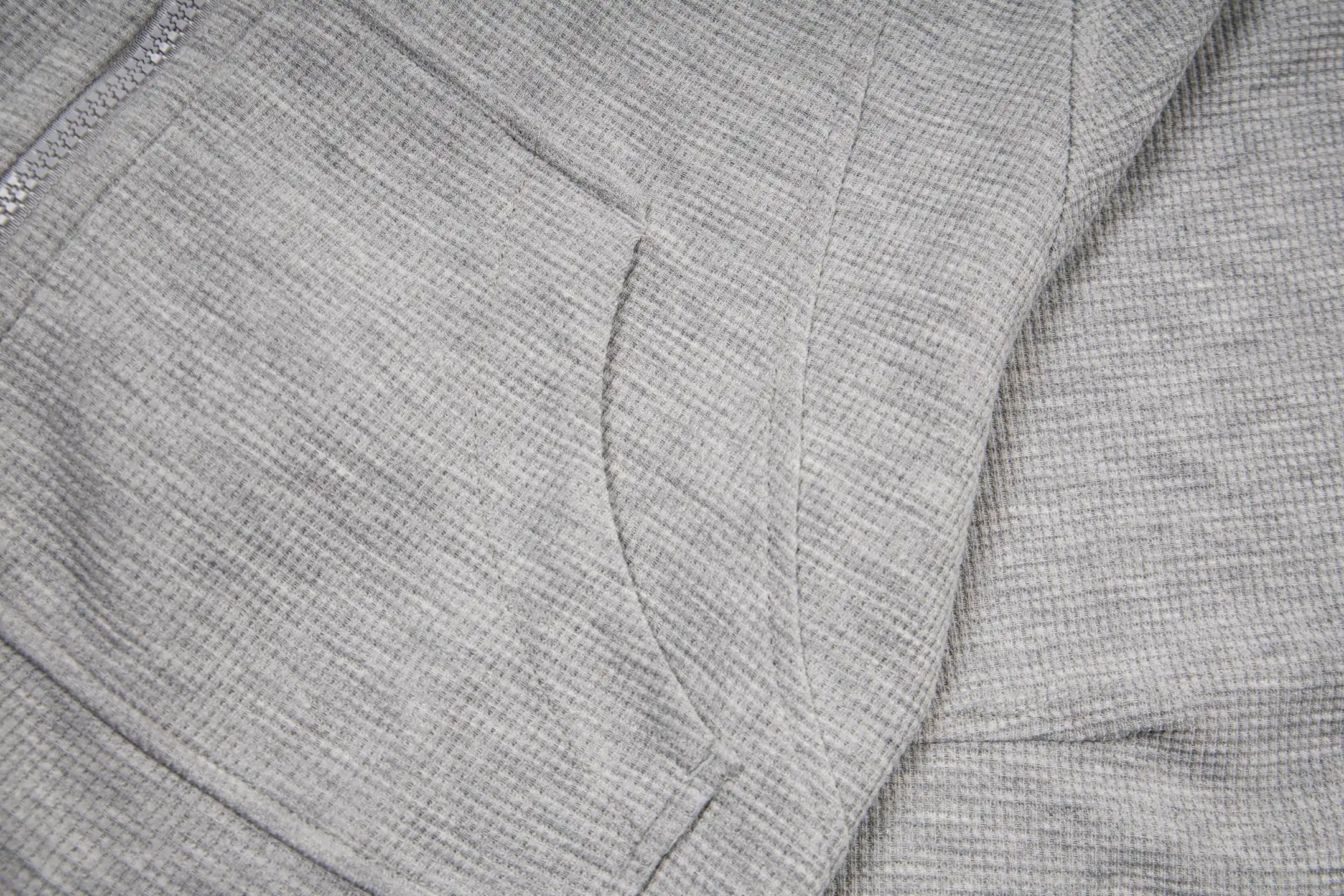 Waffle-Knit Cropped Hooded Jacket D20021696 — view 7