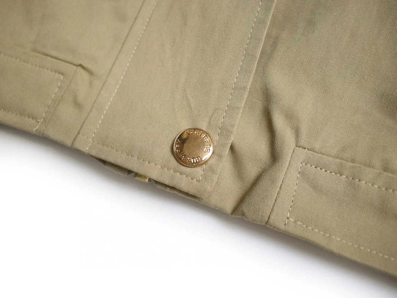 Check-Collar Cotton Twill Harrington Jacket D20521675 — view 7