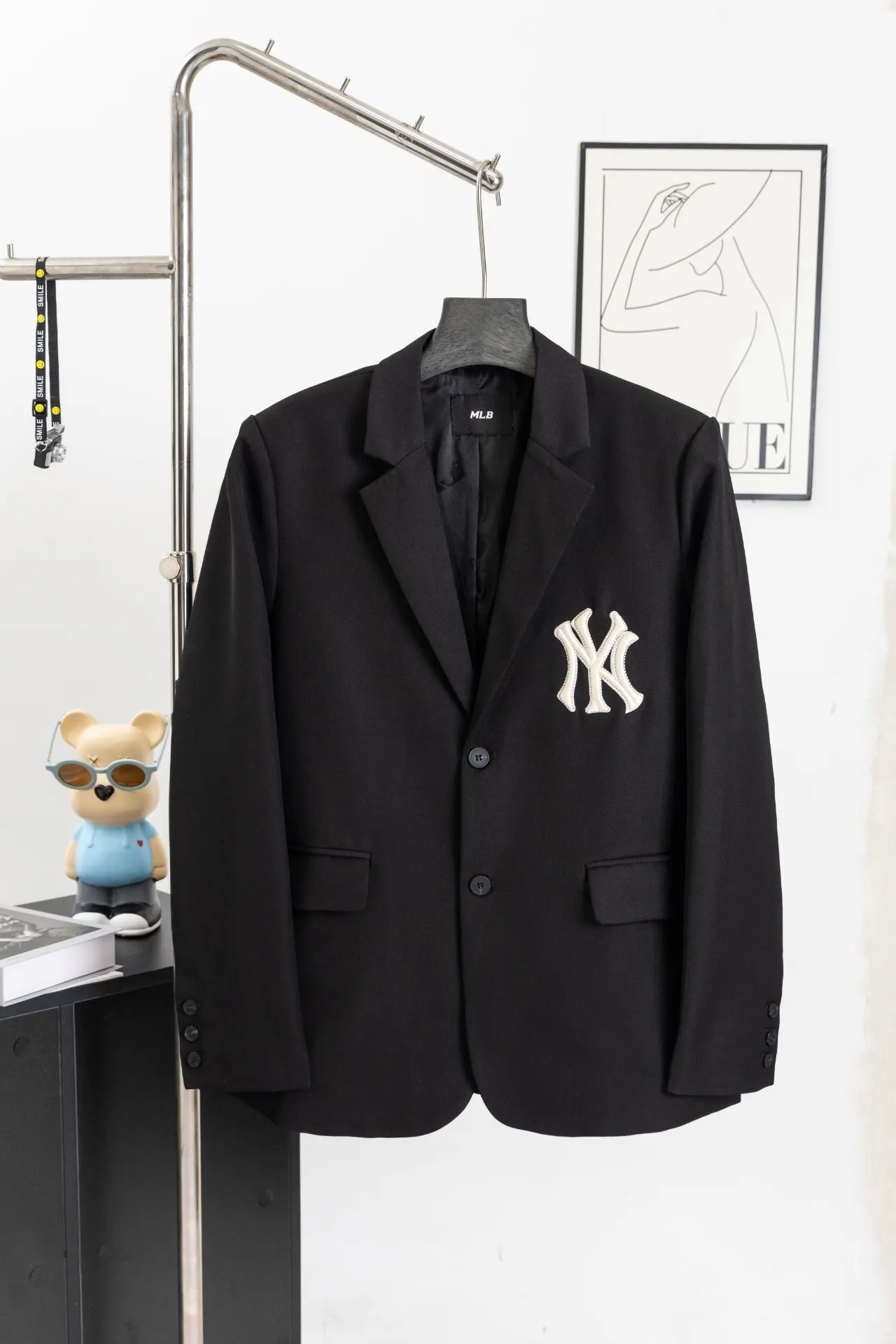 MLB NY Yankees Logo Embroidered Blazer D21021701