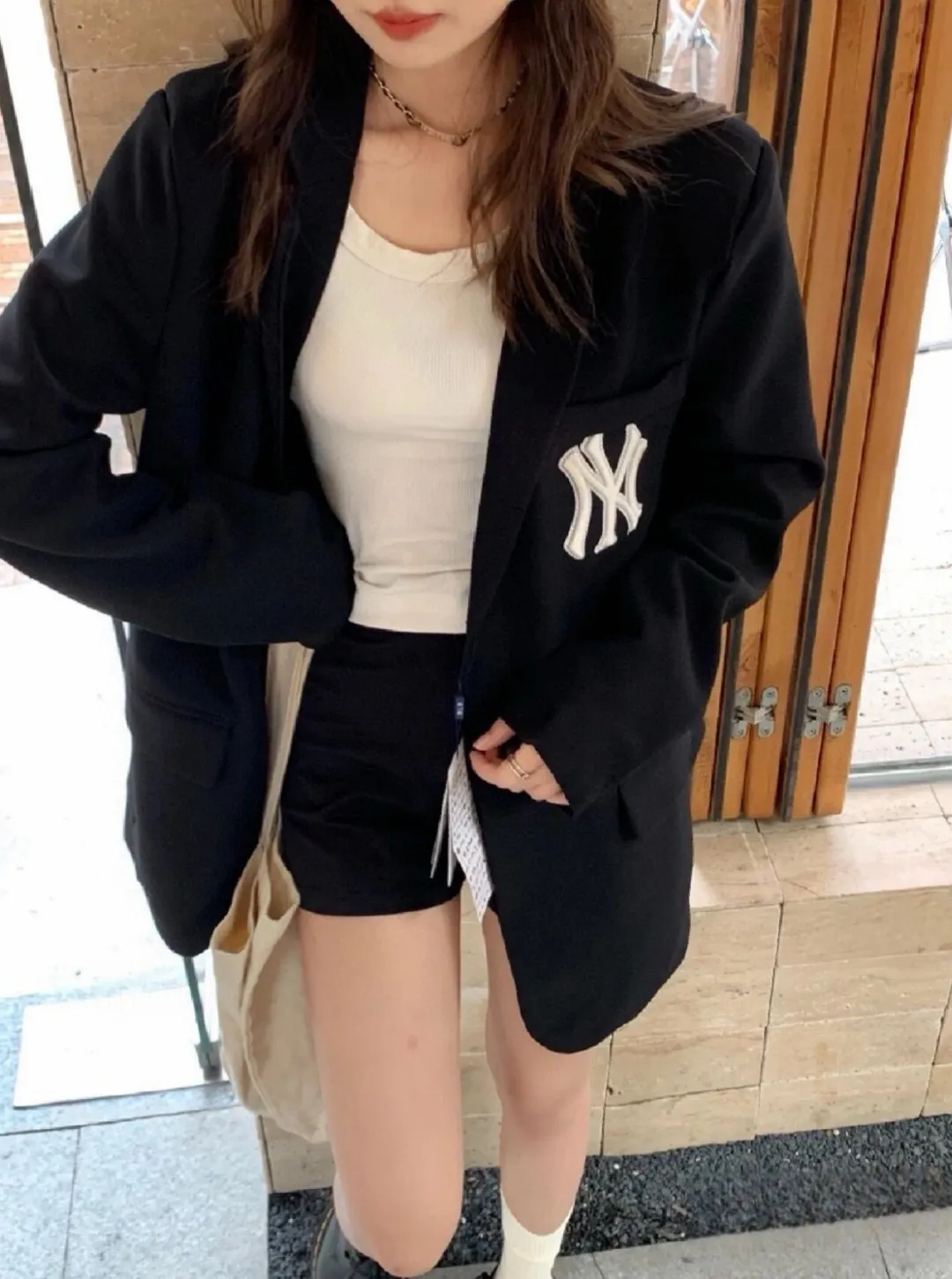 MLB NY Yankees Logo Embroidered Blazer D21021700 — view 7