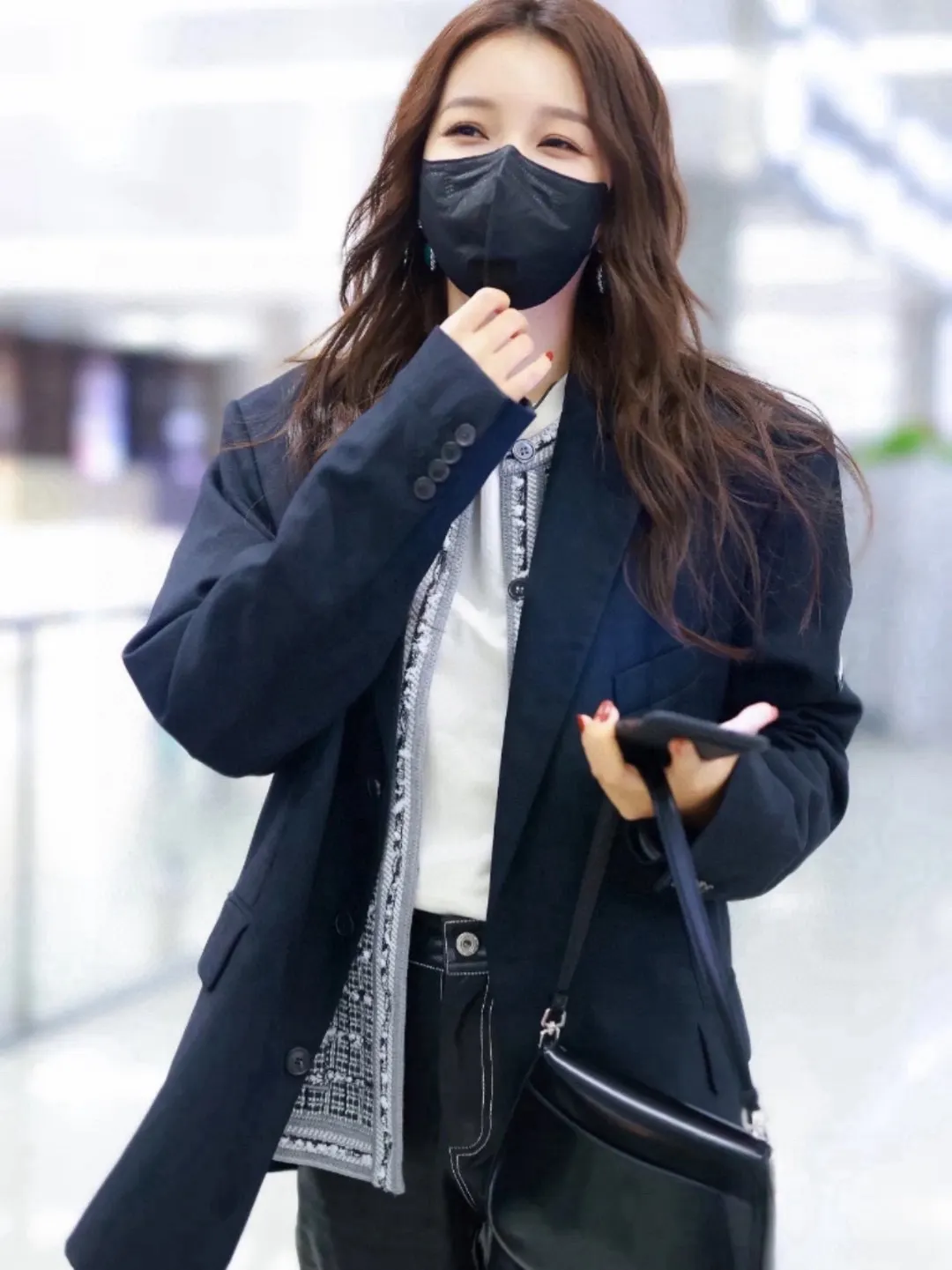 Logo-Patch Oversized Blazer D21021703 — view 3
