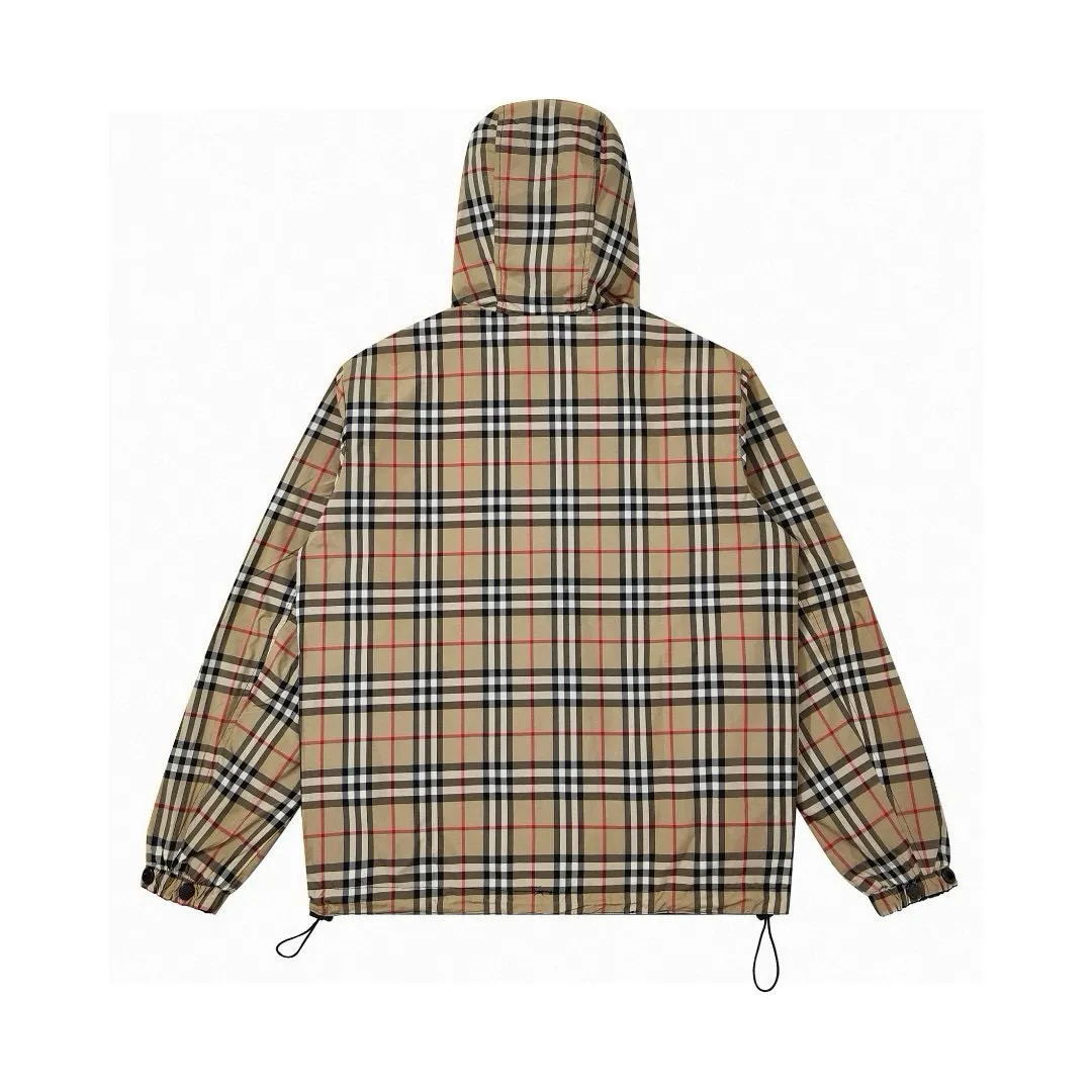 Reversible Check Hooded Jacket D23521678 — view 3
