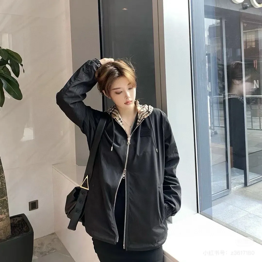 Reversible Check Hooded Jacket D23521676 — view 9
