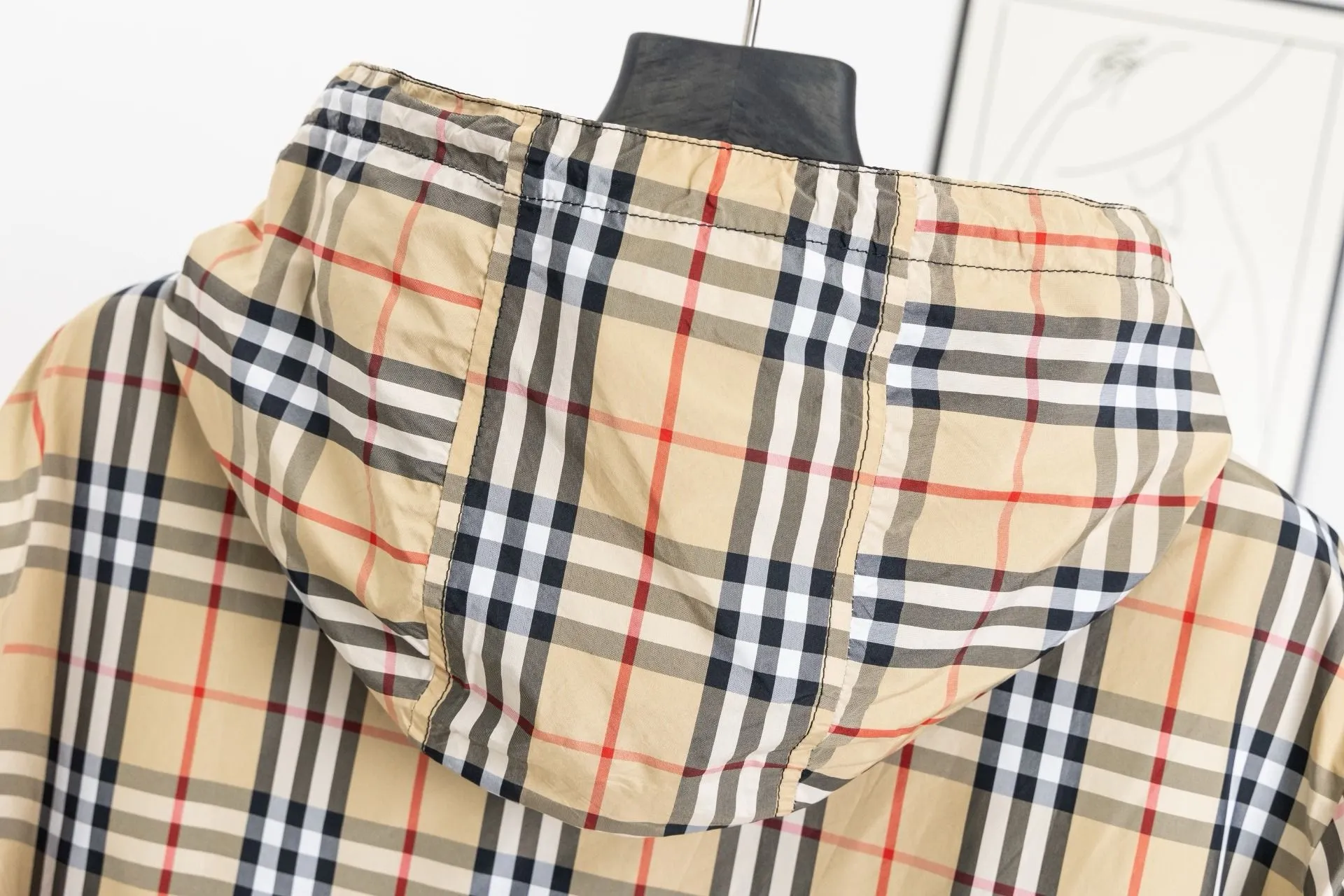 Reversible Check Hooded Jacket D23521677 — view 5