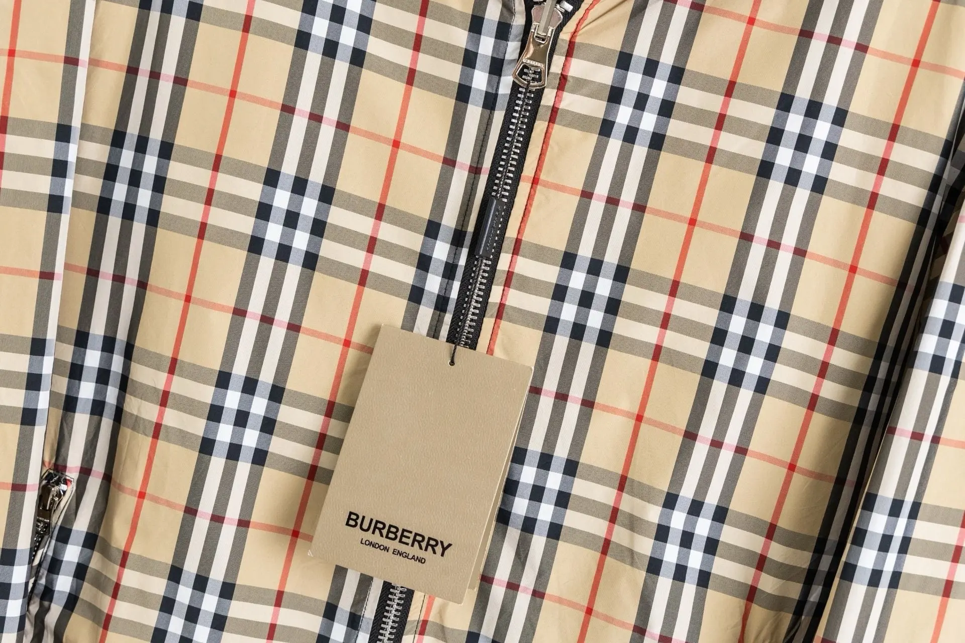 Reversible Check Hooded Jacket D23521677 — view 14