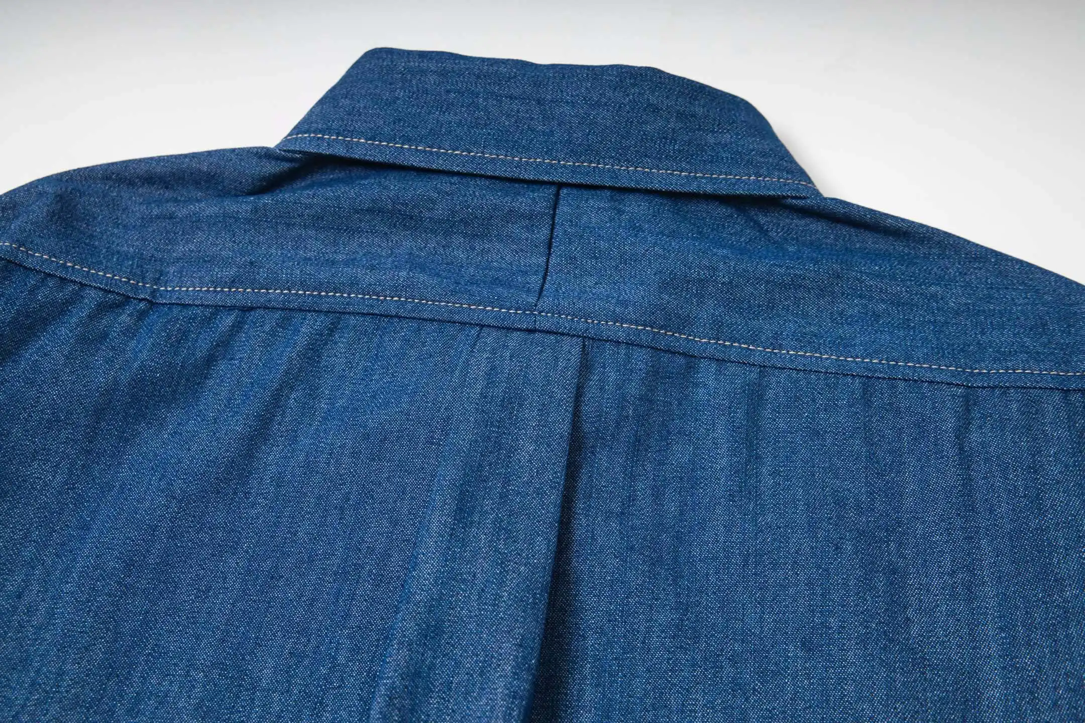 Button-Down Logo-Embroidered Denim Shirt D16520259 — view 4