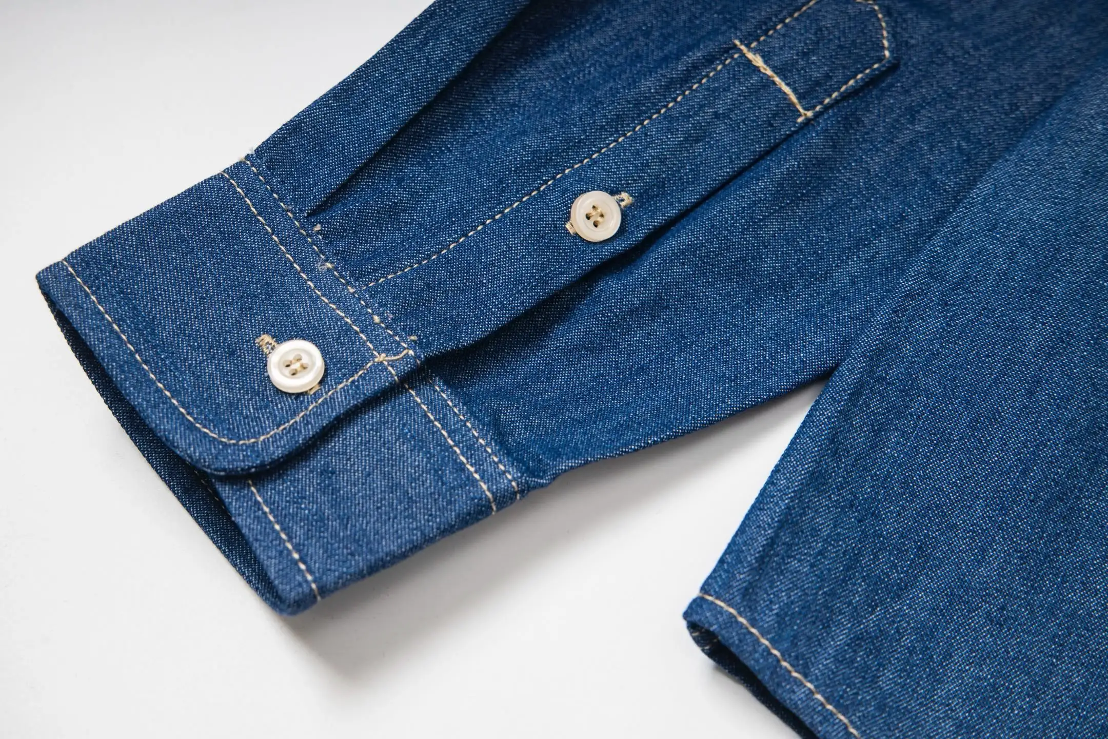 Button-Down Logo-Embroidered Denim Shirt D16520259 — view 7