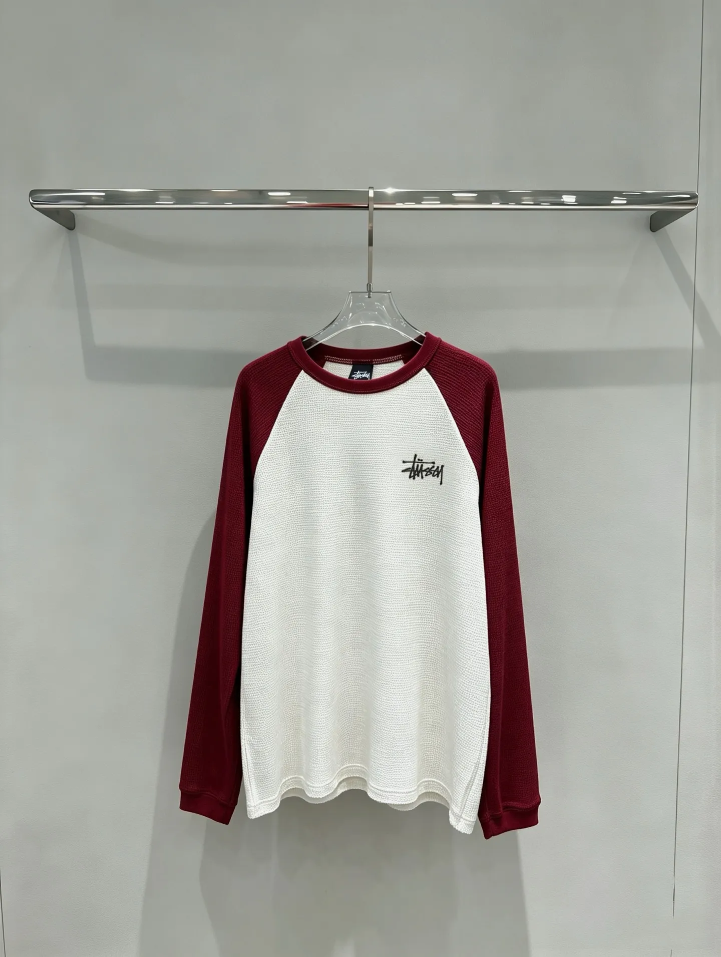 Stussy Waffle-Knit Raglan Long-Sleeve T-Shirt D18018987