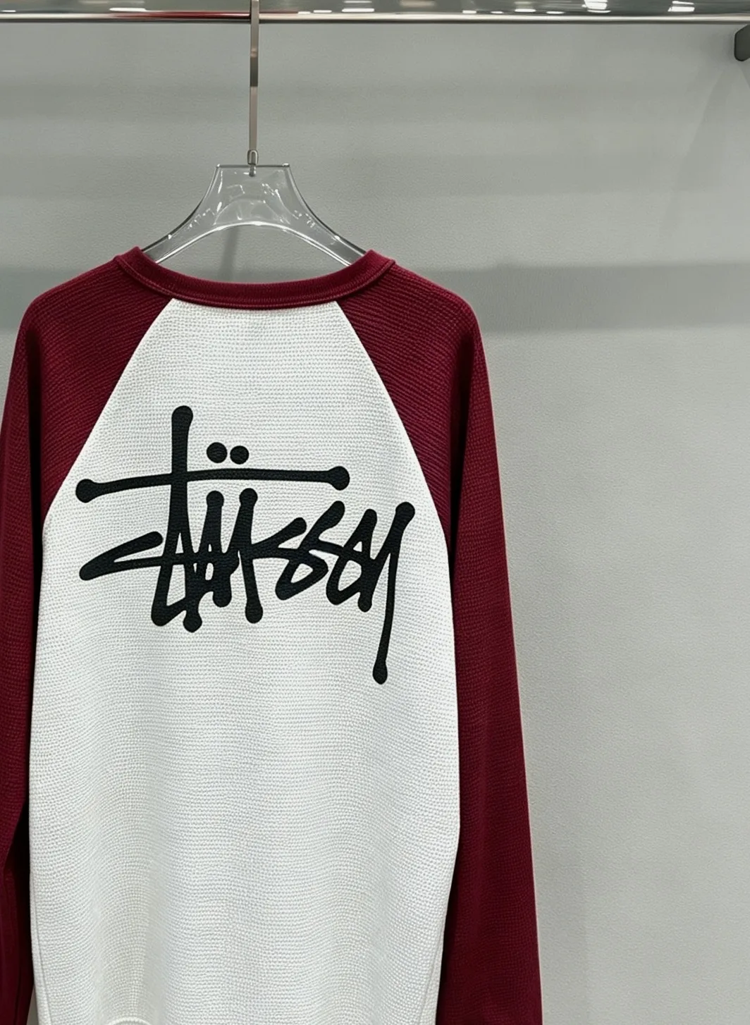Stussy Waffle-Knit Raglan Long-Sleeve T-Shirt D18018987 — view 4