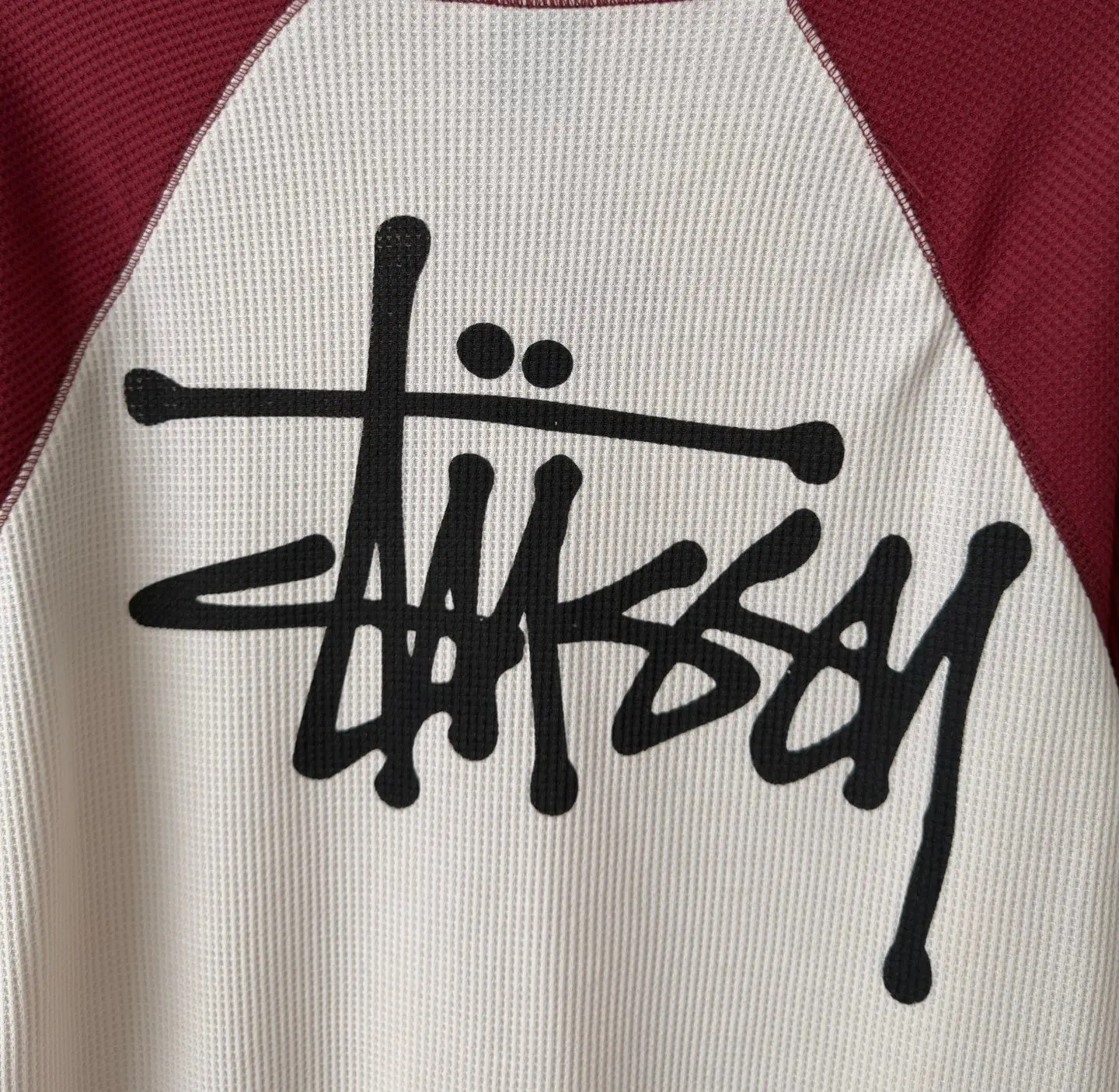 Stussy Waffle-Knit Raglan Long-Sleeve T-Shirt D18018987 — view 5