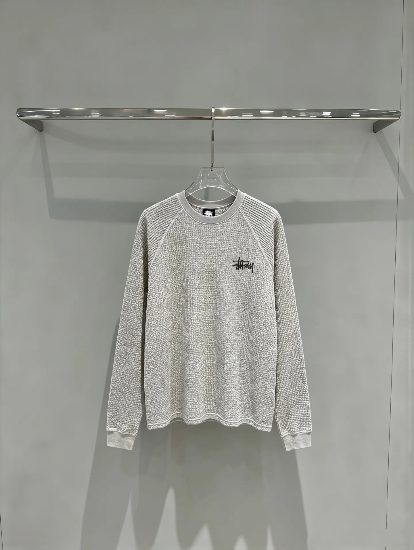 Logo-Embroidered Raglan Waffle-Knit T-Shirt D19518984