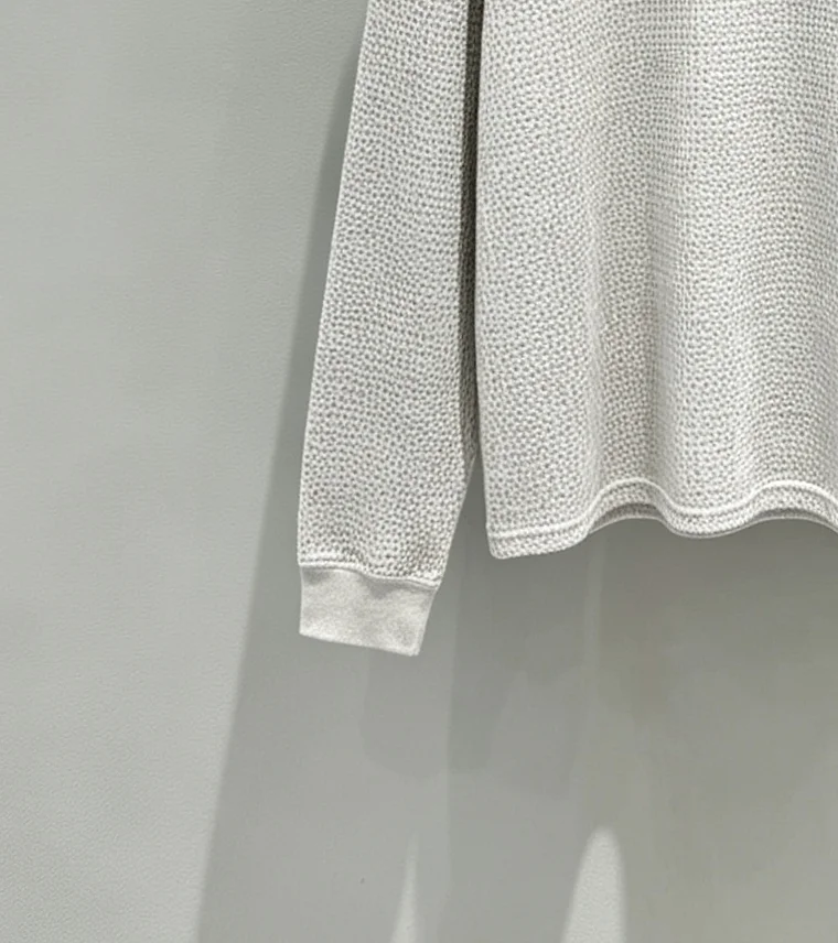 Logo-Embroidered Raglan Waffle-Knit T-Shirt D19518984 — view 8