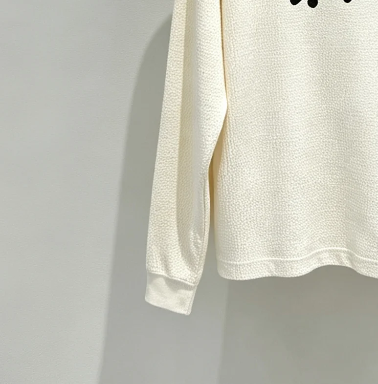 Logo-Embroidered Raglan Waffle-Knit Sweatshirt D19518982 — view 6