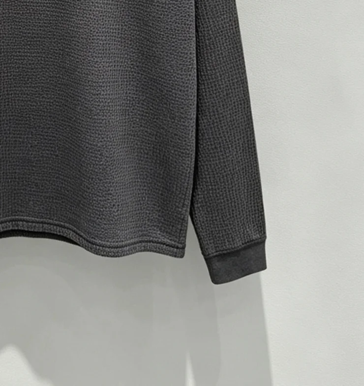 Logo-Embroidered Raglan Waffle-Knit Sweatshirt D19518983 — view 6