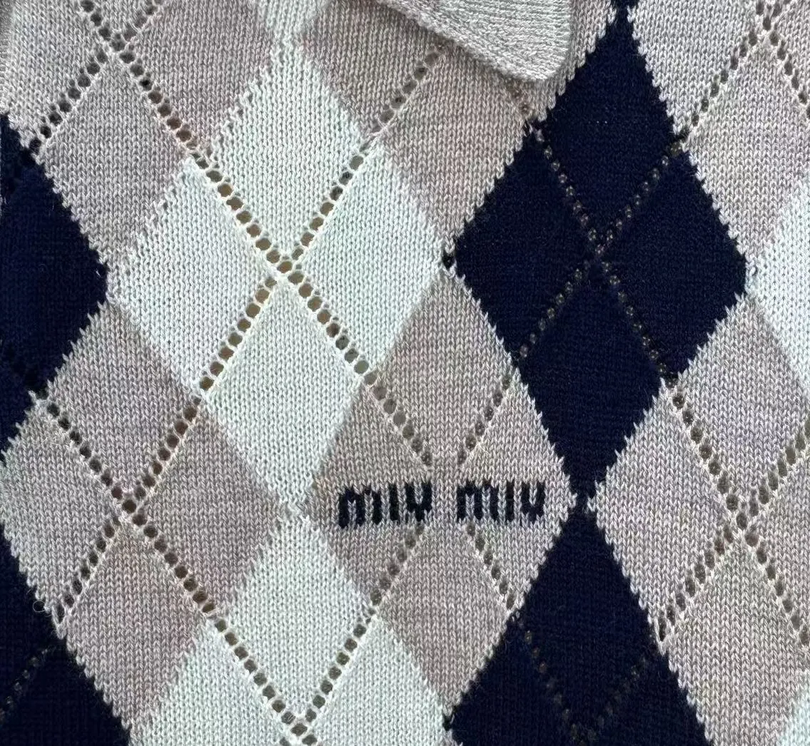 Argyle Wool-Blend Half-Zip Sweater D27518994 — view 8