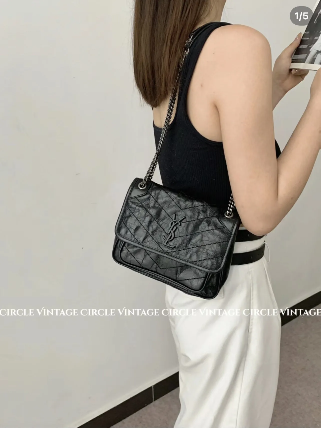 Niki Quilted Leather Shoulder Bag D55017769