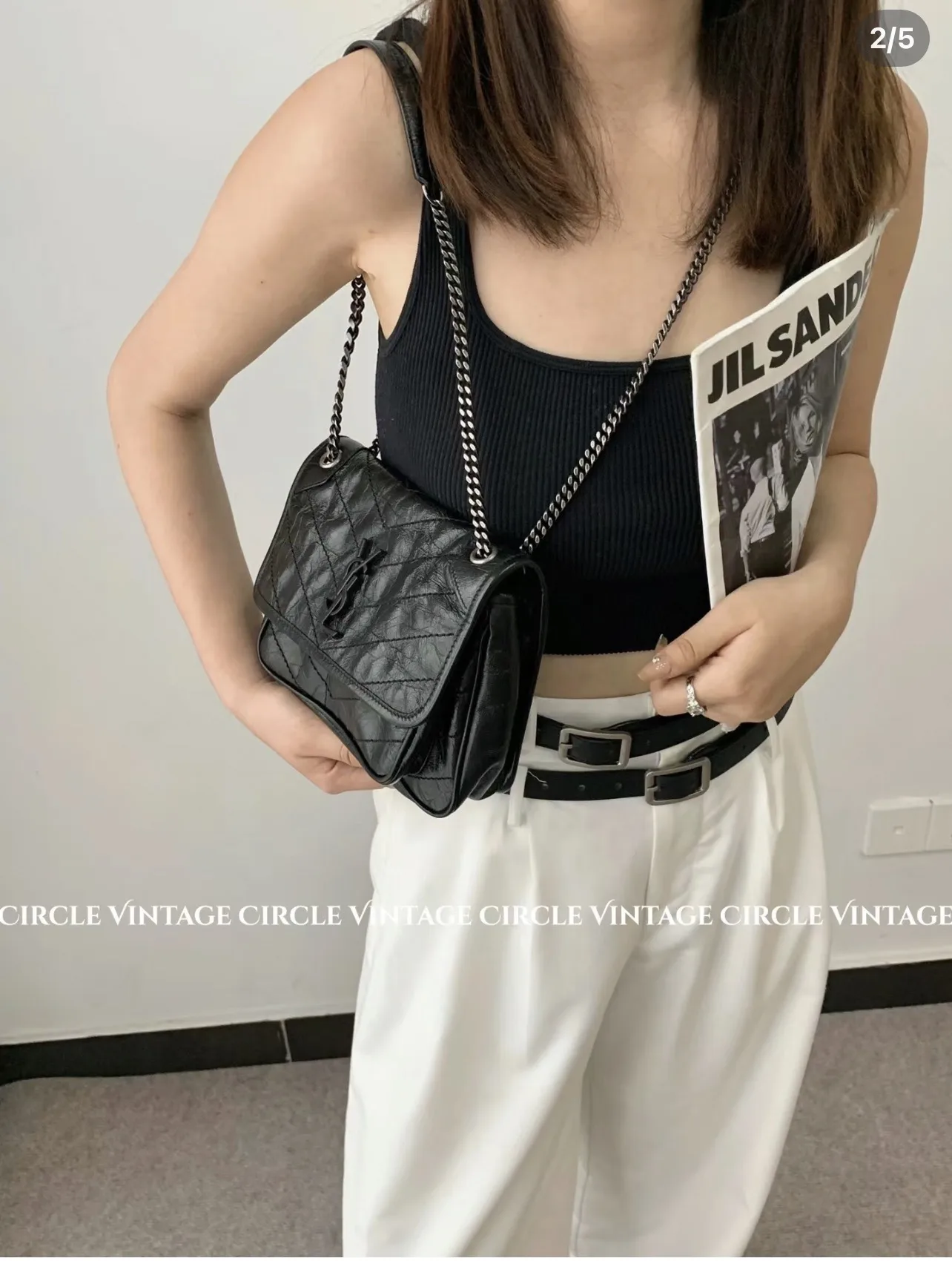 Niki Quilted Leather Shoulder Bag D55017769 — view 2