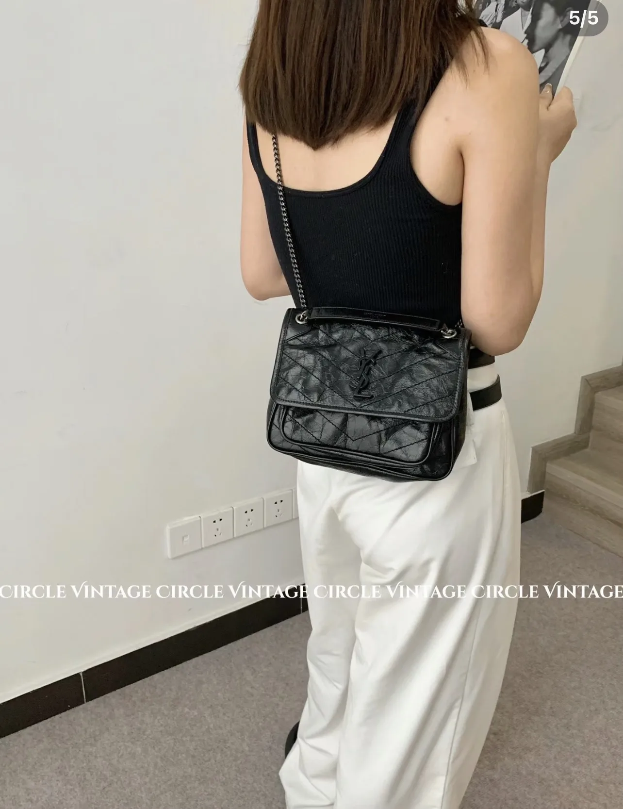 Niki Quilted Leather Shoulder Bag D55017769 — view 5