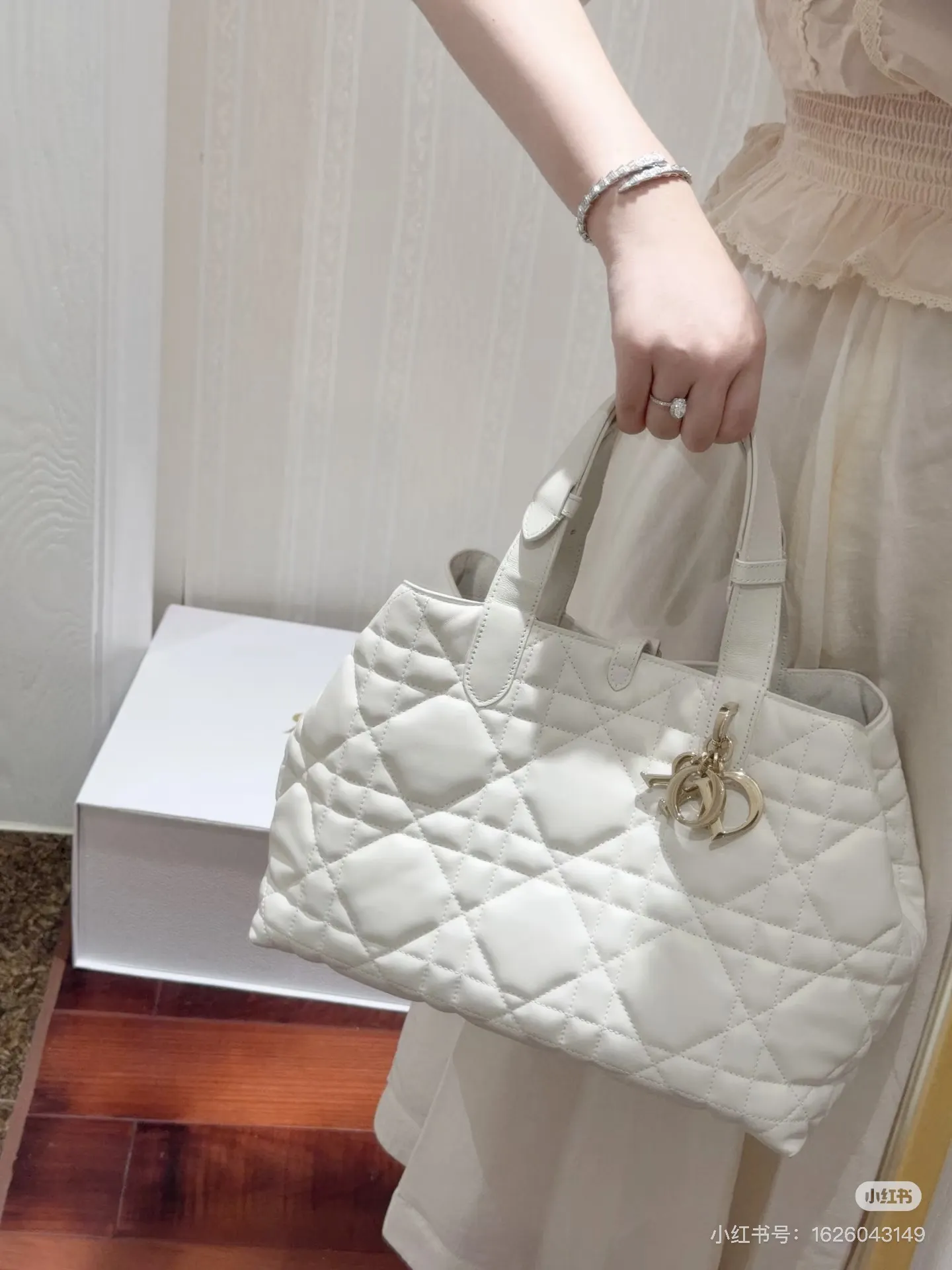 Lady Dior Quilted Leather Top-Handle Bag D79017764 — view 4