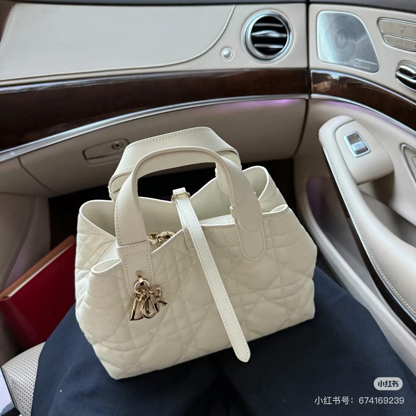Lady Dior Quilted Leather Top-Handle Bag D79017764 — view 5