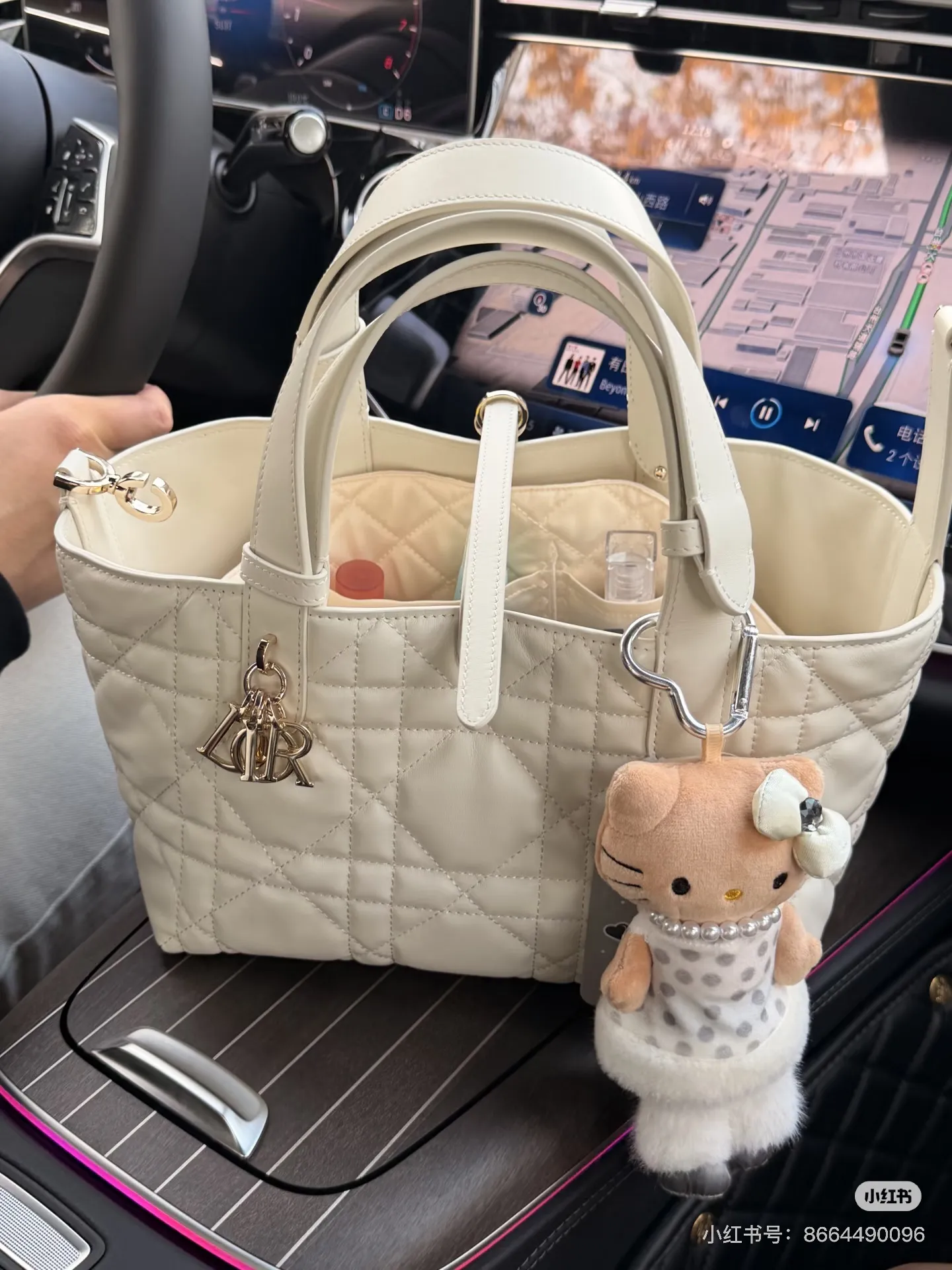 Lady Dior Quilted Leather Top-Handle Bag D79017764 — view 6