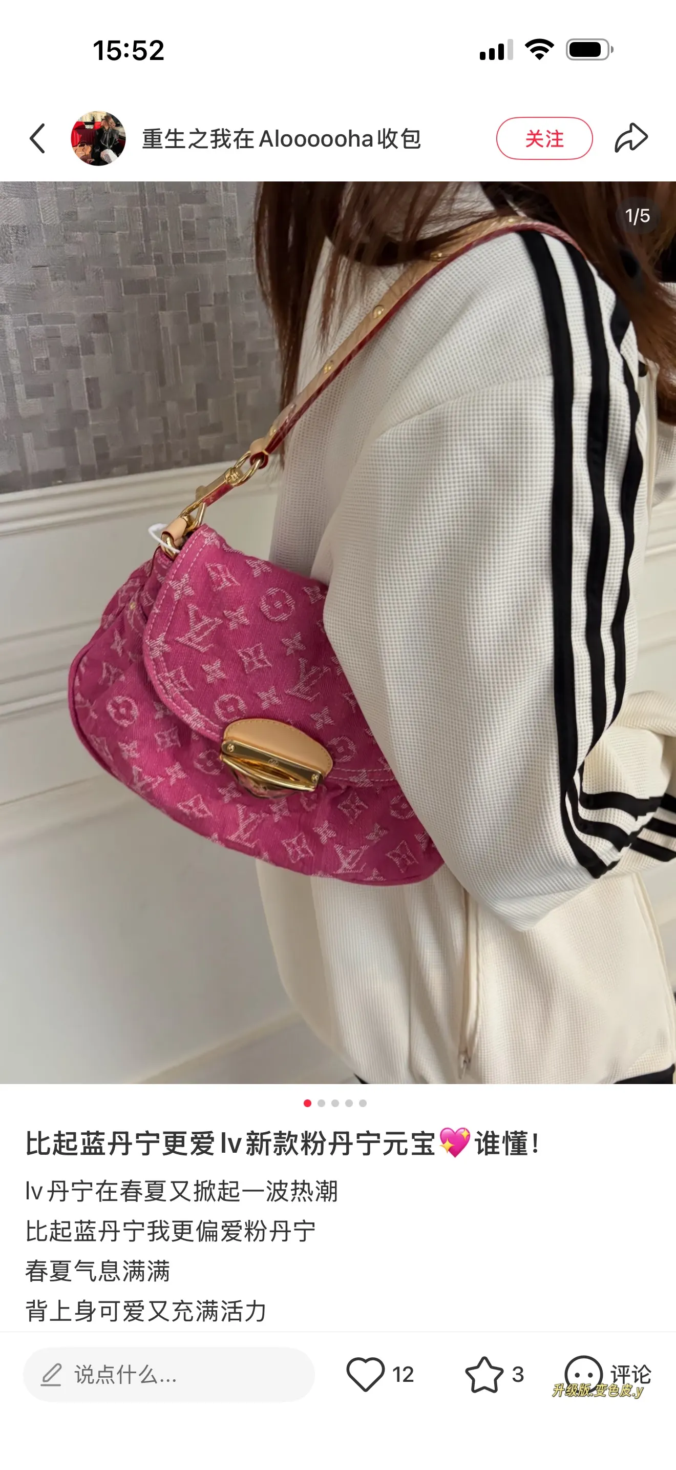 Louis Vuitton Sunset Denim Shoulder Bag D38018052 — view 5