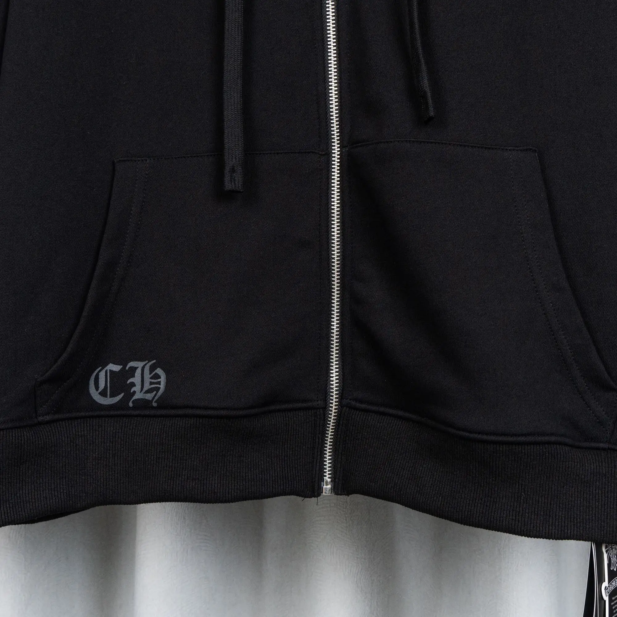 Logo Embroidery Zip-Up Hoodie D22519758 — view 5
