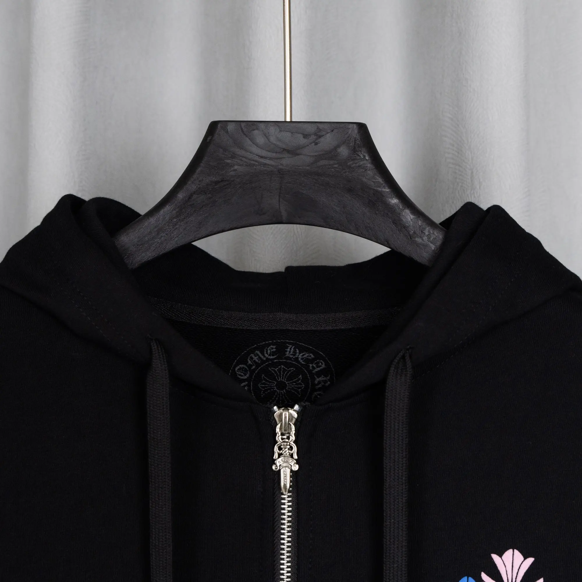 Chrome Hearts Embroidered Zip-Up Hoodie D22519765 — view 8