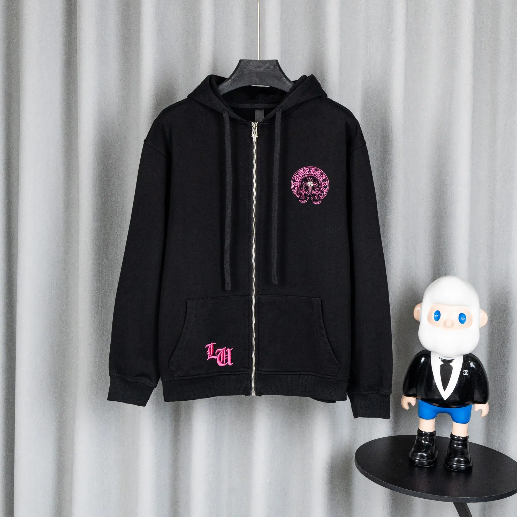 Logo Embroidery Zip-Up Hoodie D23519764