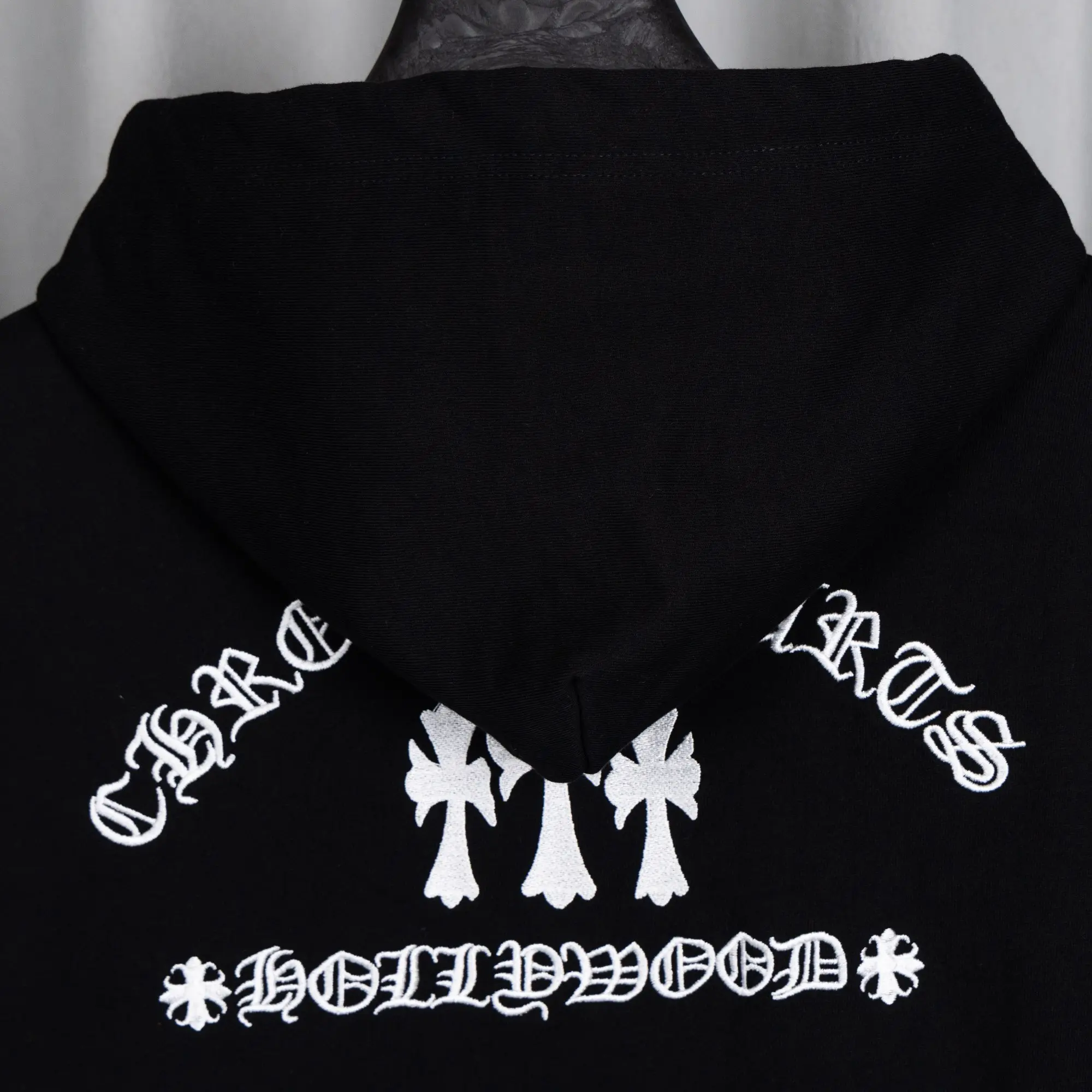 Embroidered Patch Zip-Up Hoodie D23519769 — view 5