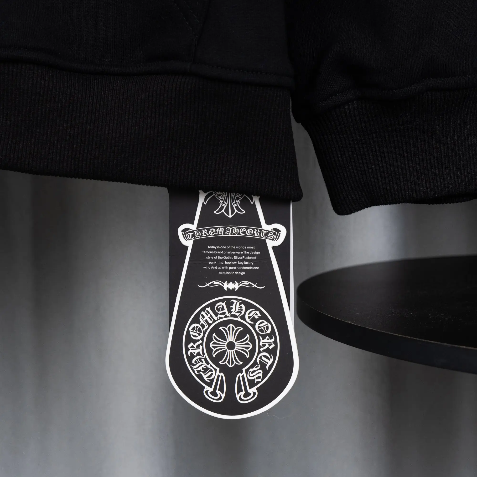 Embroidered Patch Zip-Up Hoodie D23519769 — view 13