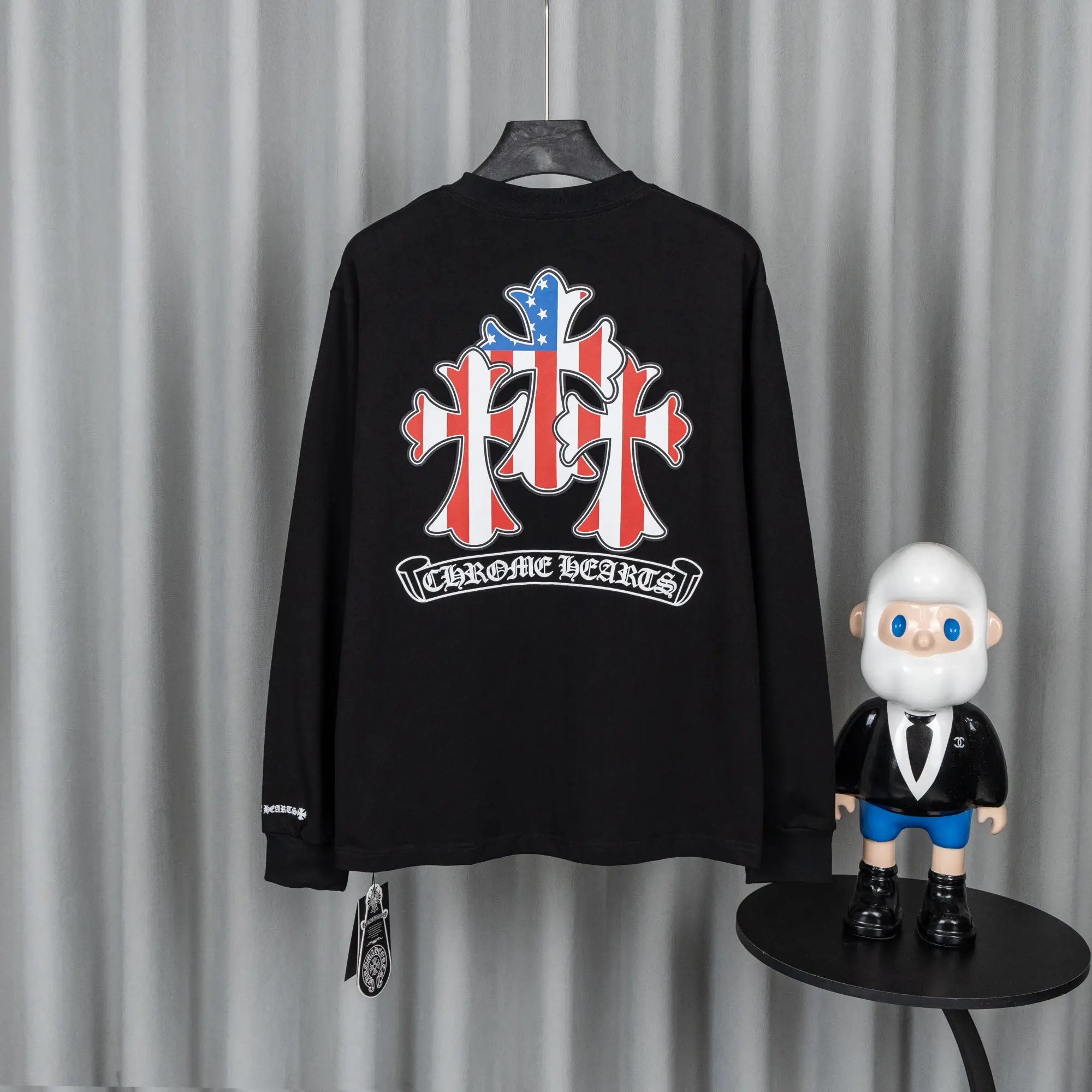 Logo-Print Cotton-Jersey Long-Sleeve T-Shirt D16019732 — view 2