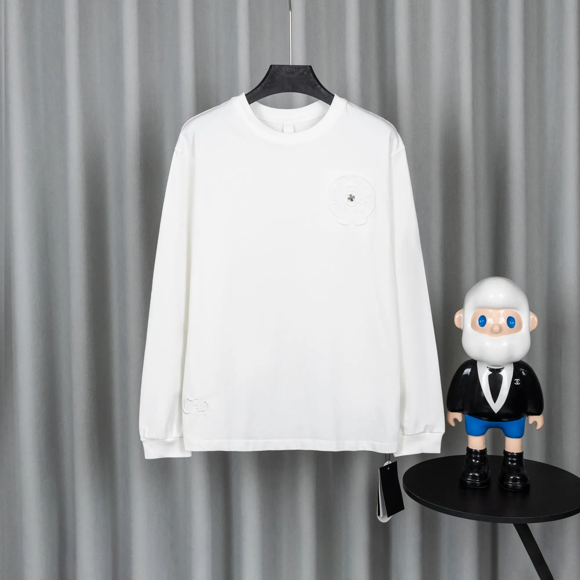 Logo-Embroidered Cotton Long-Sleeve T-Shirt D17019733