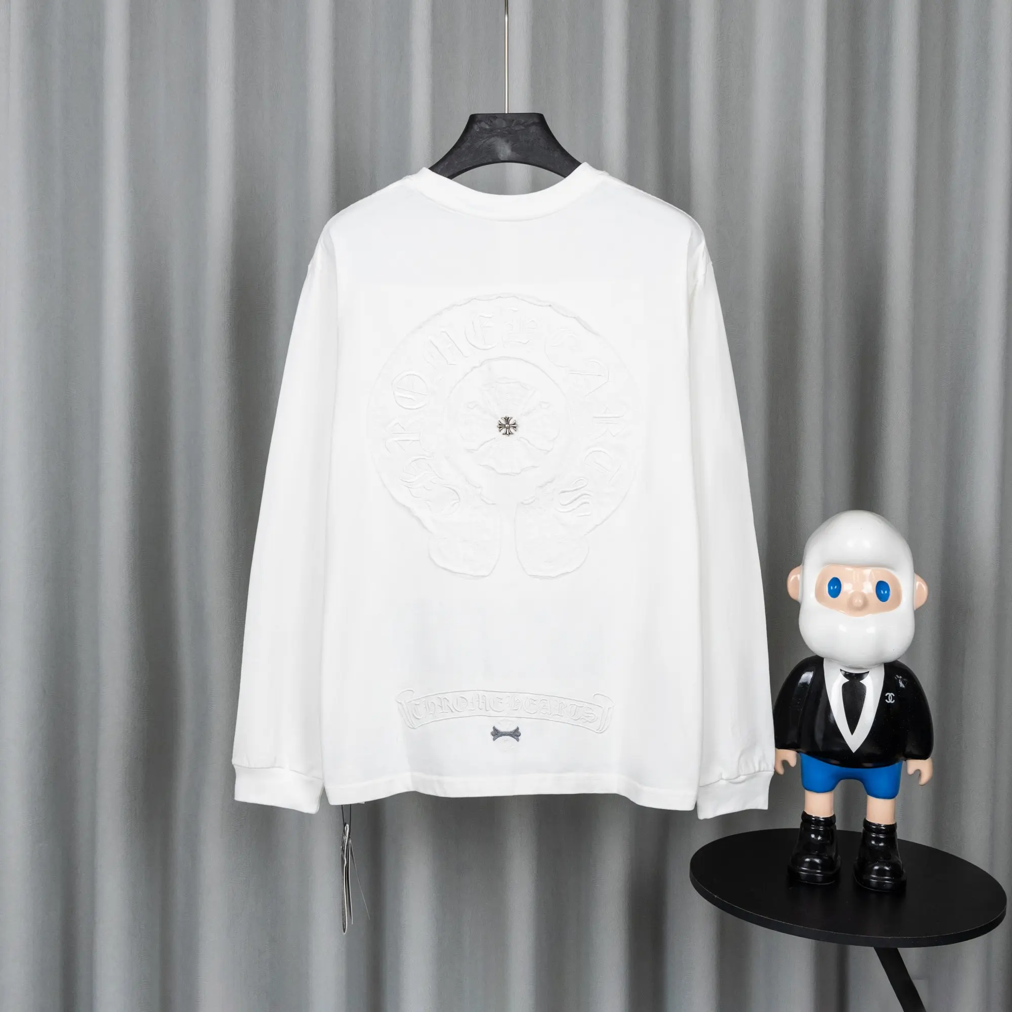 Logo-Embroidered Cotton Long-Sleeve T-Shirt D17019733 — view 2