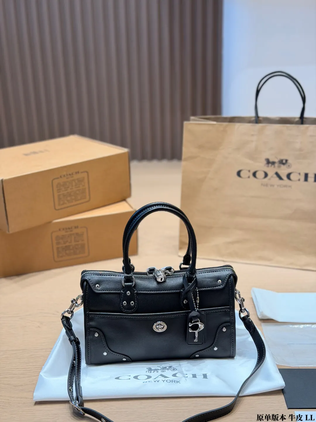 Coach Rhyder 24 Leather Top-Handle Bag D33018282 — view 5