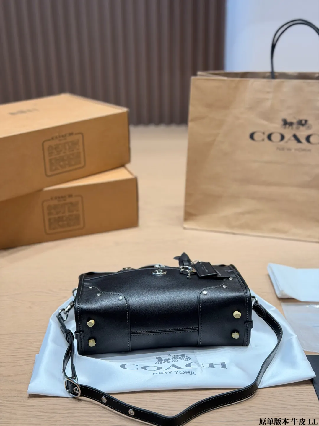 Coach Rhyder 24 Leather Top-Handle Bag D33018282 — view 8