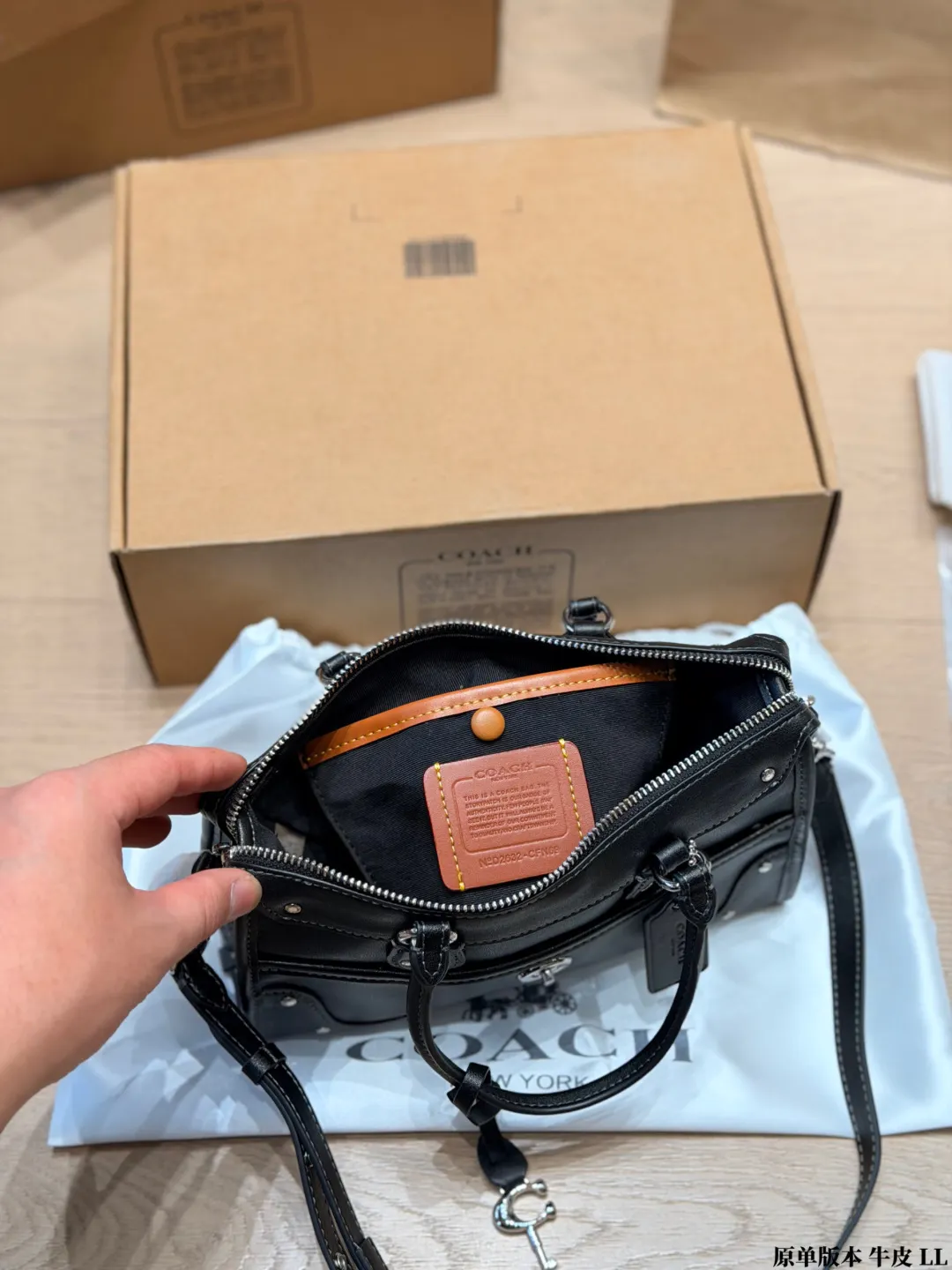 Coach Rhyder 24 Leather Top-Handle Bag D33018282 — view 9
