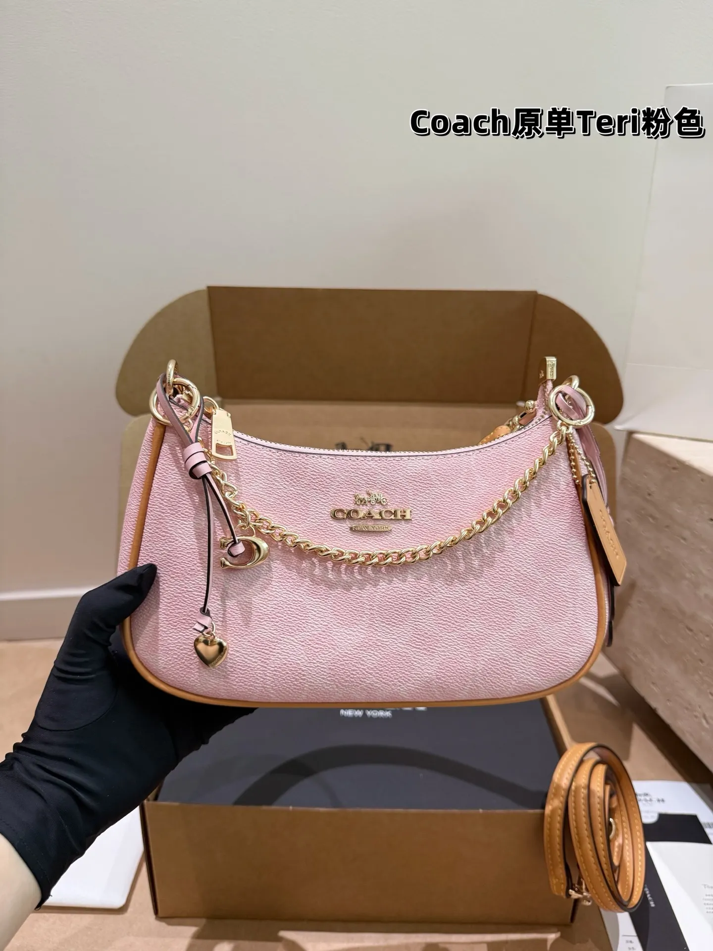 Coach Teri Pink Shoulder Bag D30018142 — view 5