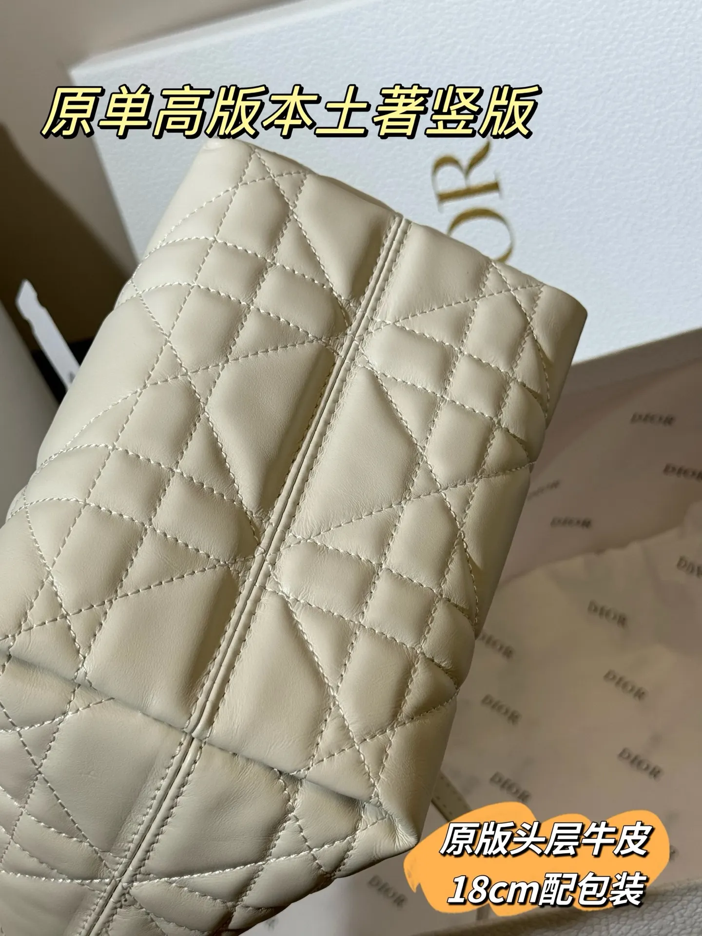 Lady Dior Cannage Quilted Tote Bag D70017761 — view 13