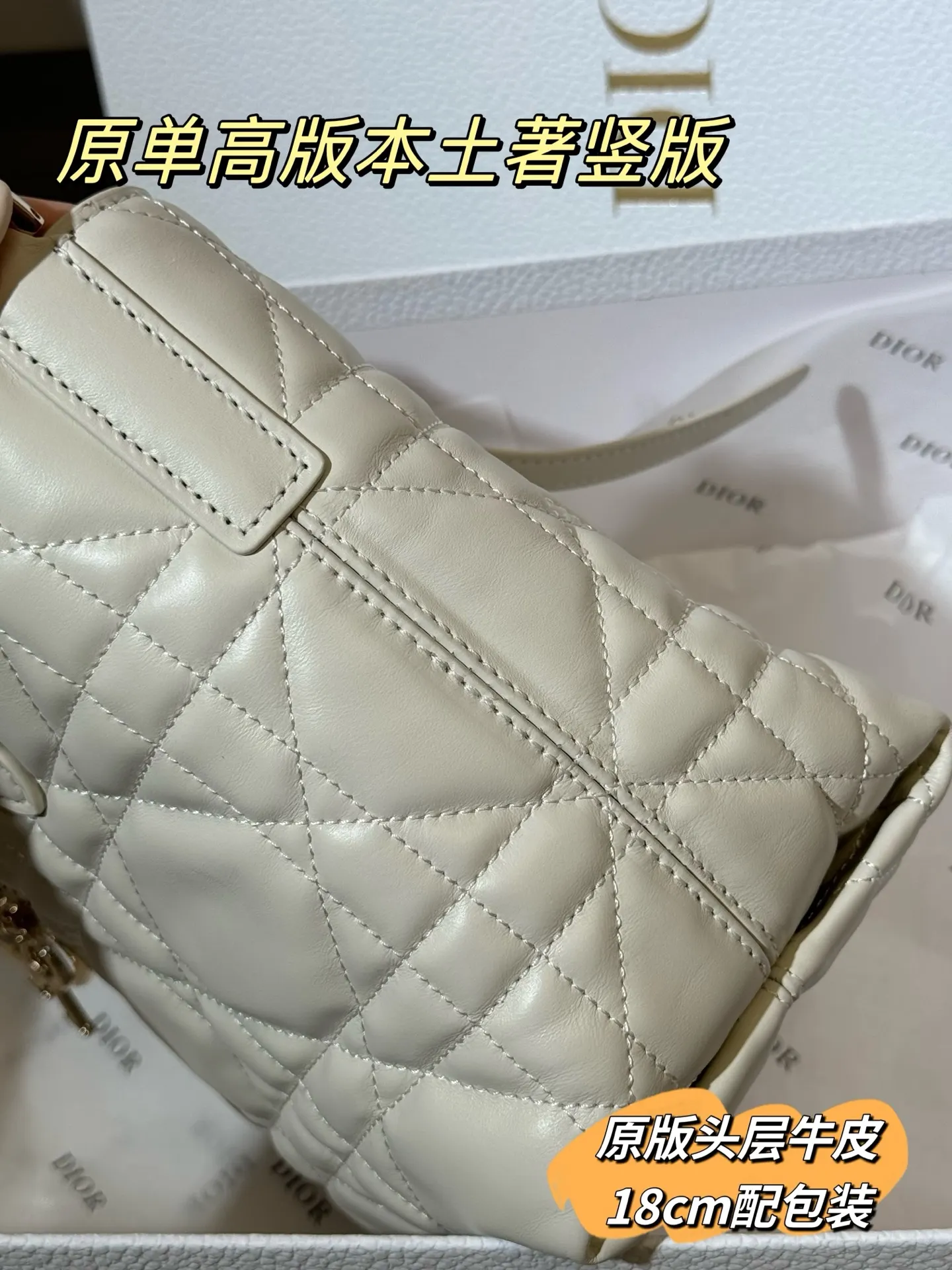 Lady Dior Cannage Quilted Tote Bag D70017761 — view 14