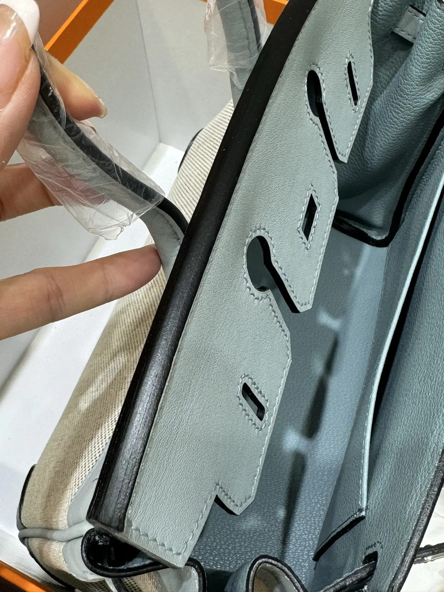 Birkin 25 Canvas & Leather Handbag D59017774 — view 44
