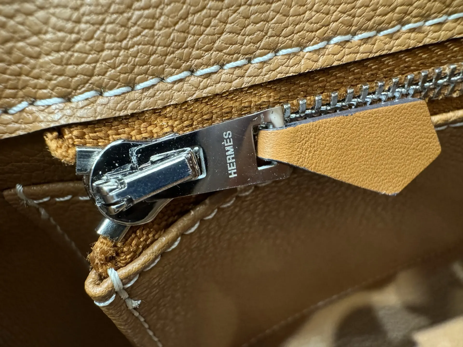 Birkin 25 Canvas & Leather Handbag D59017774 — view 9