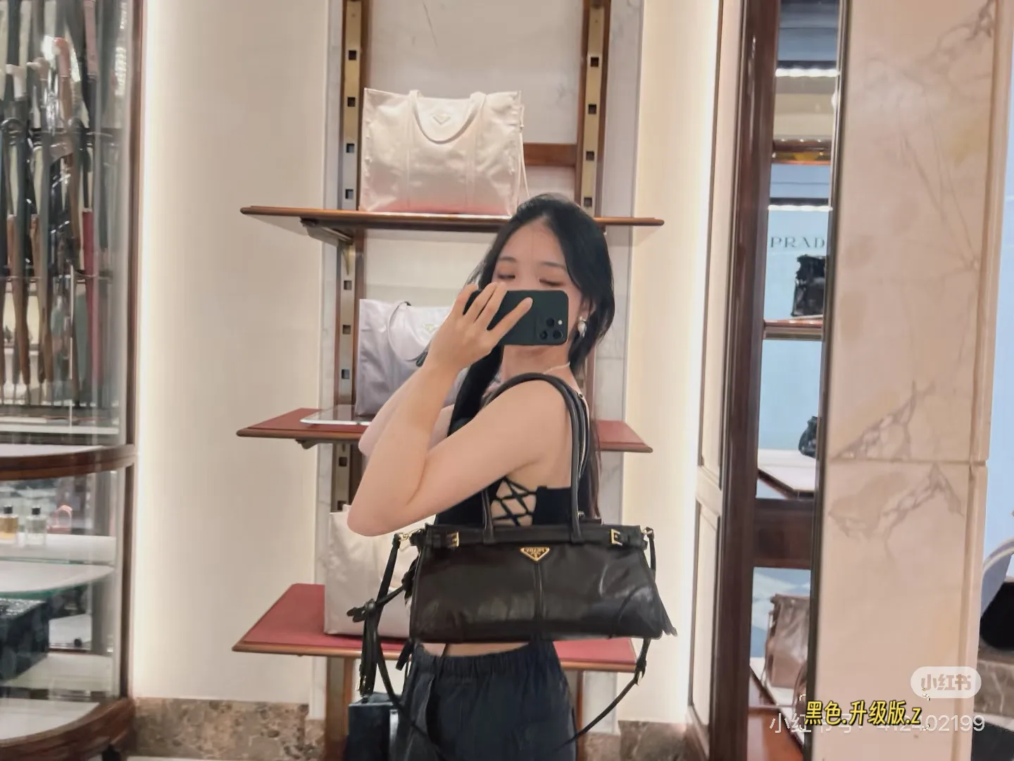 Prada Oiled Leather Top-Handle Bag D37018449