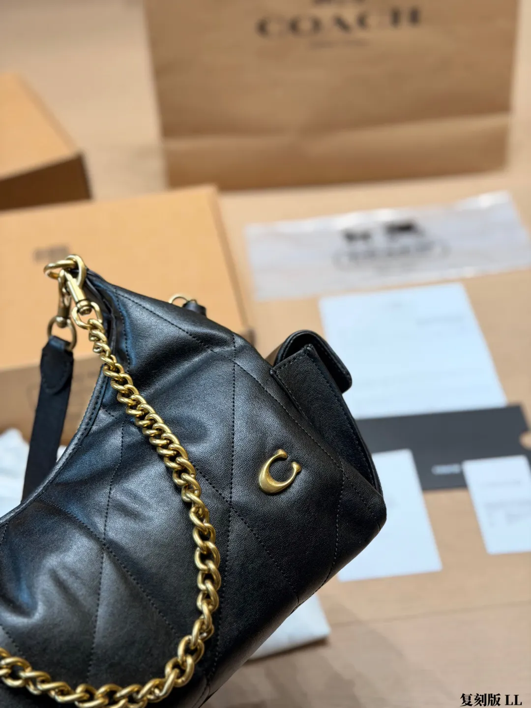 Coach Pocket Juliet 30 Quilted Shoulder Bag D36018197 — view 6