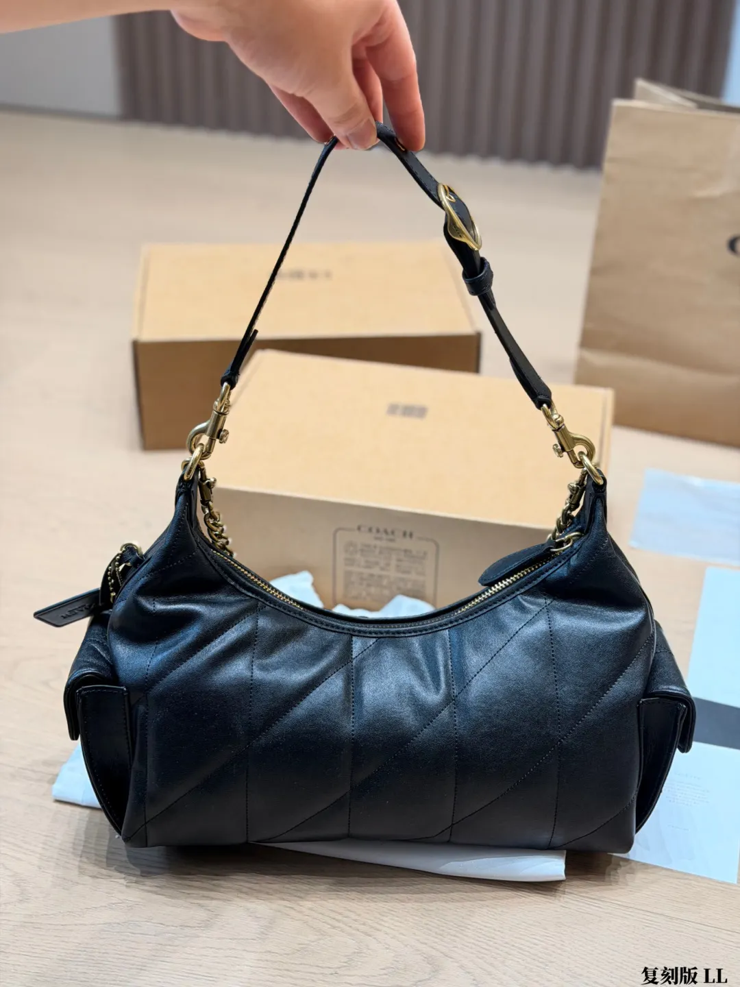 Coach Pocket Juliet 30 Quilted Shoulder Bag D36018197 — view 7