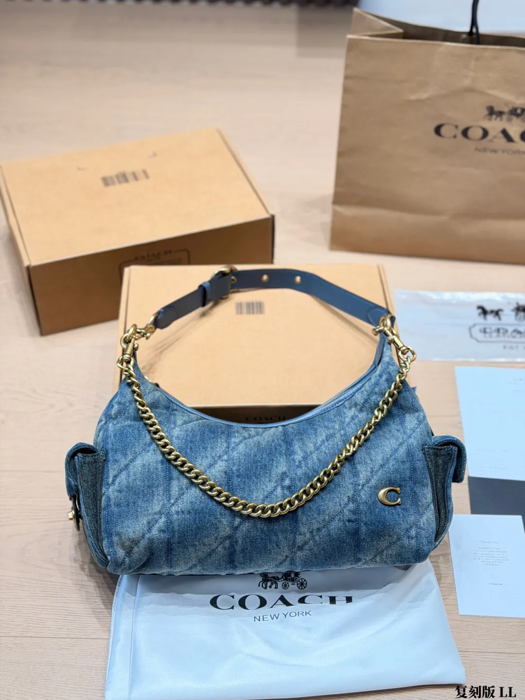 Coach Pocket Juliet 30 Quilted Shoulder Bag D36018197 — view 14