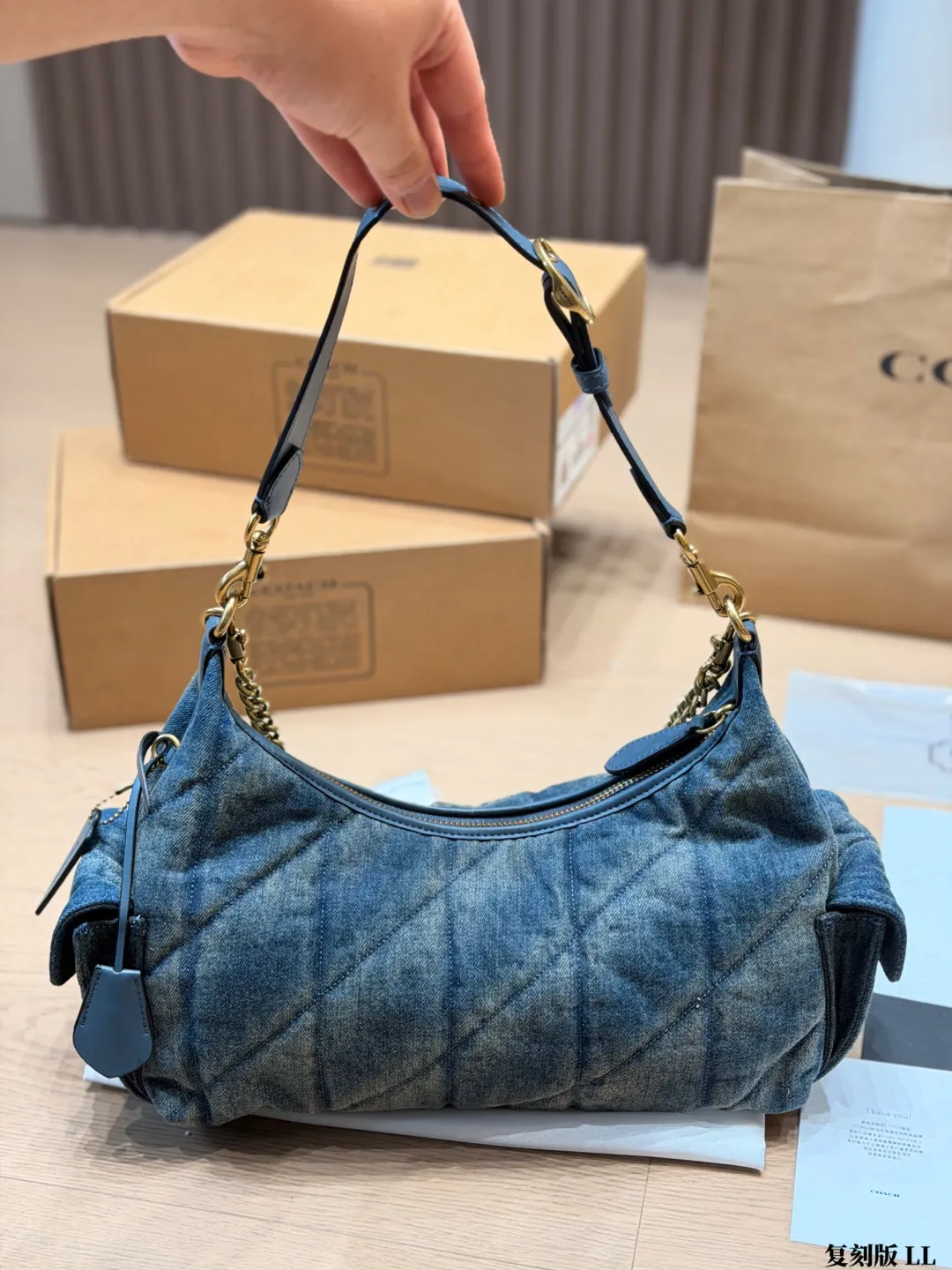 Coach Pocket Juliet 30 Quilted Shoulder Bag D36018197 — view 17