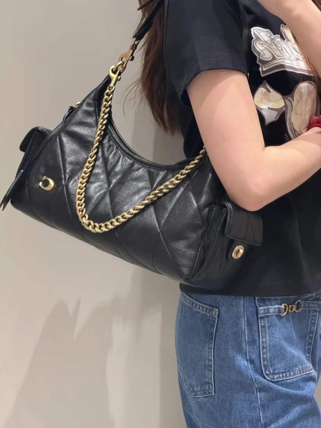 Coach Pocket Juliet 30 Quilted Shoulder Bag D36018198