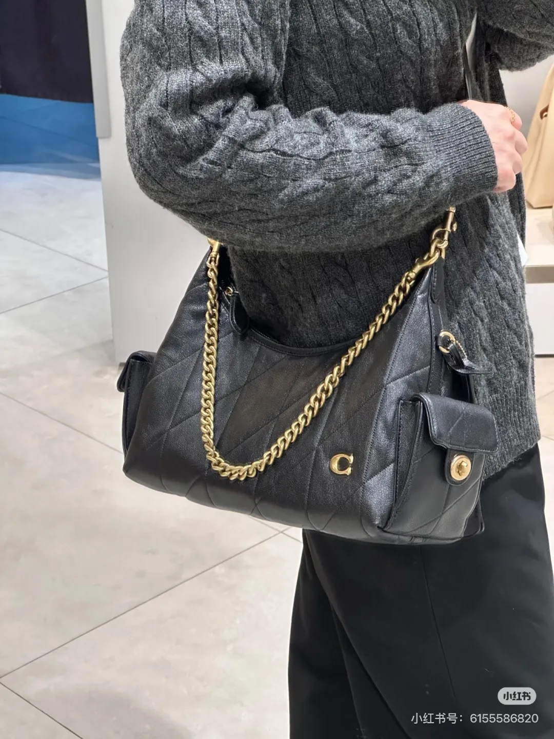 Coach Pocket Juliet 30 Quilted Shoulder Bag D36018198 — view 6