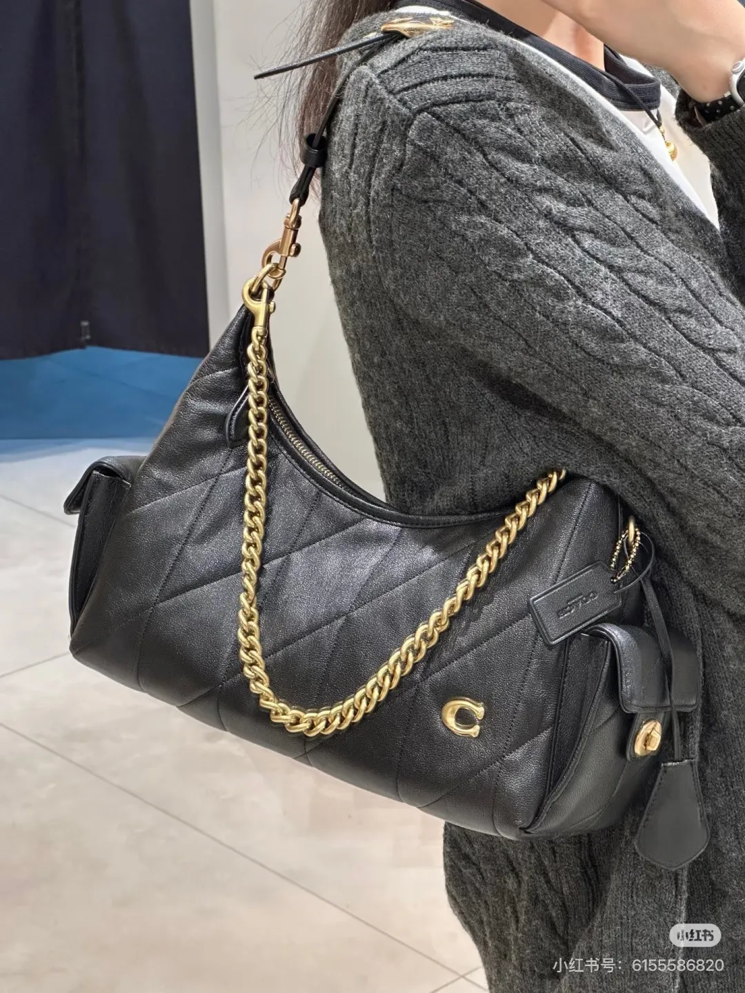 Coach Pocket Juliet 30 Quilted Shoulder Bag D36018198 — view 7